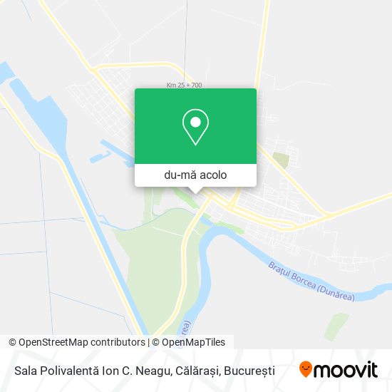 Hartă Sala Polivalentă Ion C. Neagu, Călărași
