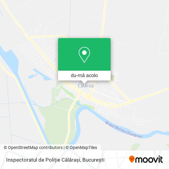 Hartă Inspectoratul de Poliție Călărași