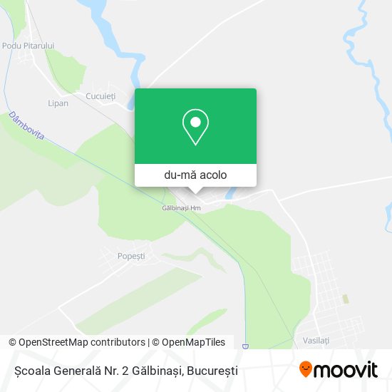 Hartă Școala Generală Nr. 2 Gălbinași