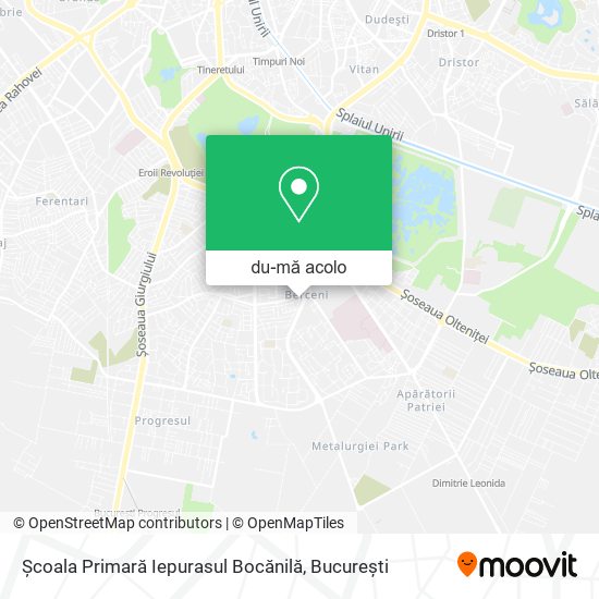 Hartă Școala Primară Iepurasul Bocănilă