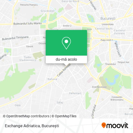 Hartă Exchange Adriatica