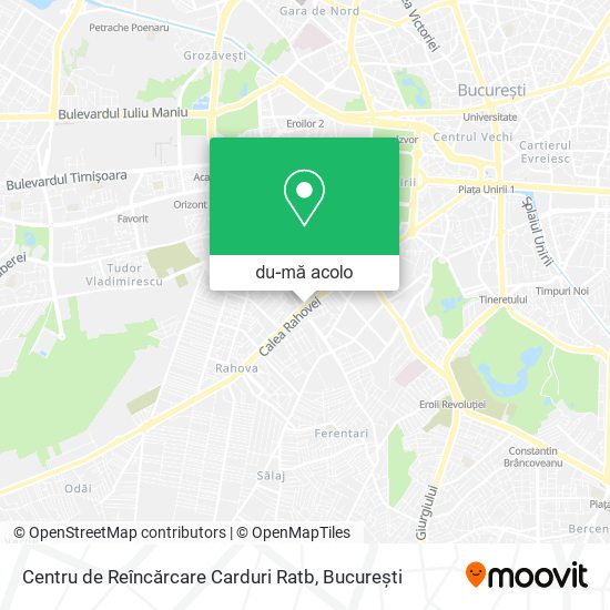 Hartă Centru de Reîncărcare Carduri Ratb