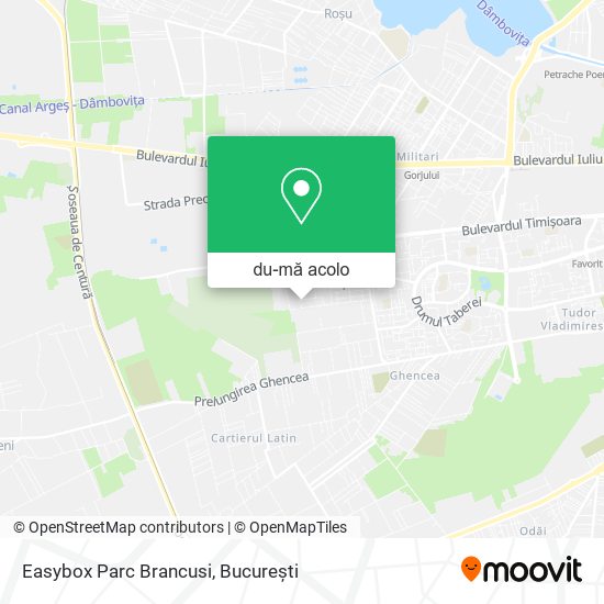 Hartă Easybox Parc Brancusi