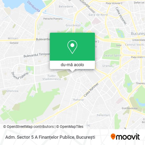 Hartă Adm. Sector 5 A Finanțelor Publice