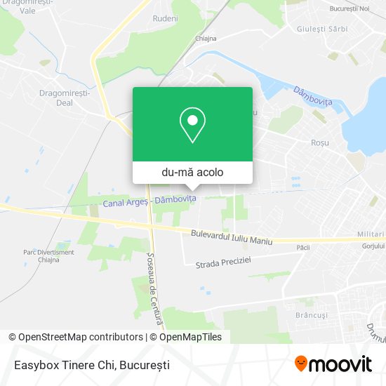 Hartă Easybox Tinere Chi