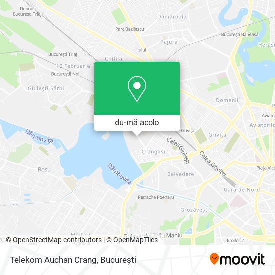 Hartă Telekom Auchan Crang