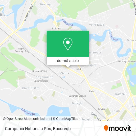 Hartă Compania Nationala Pos