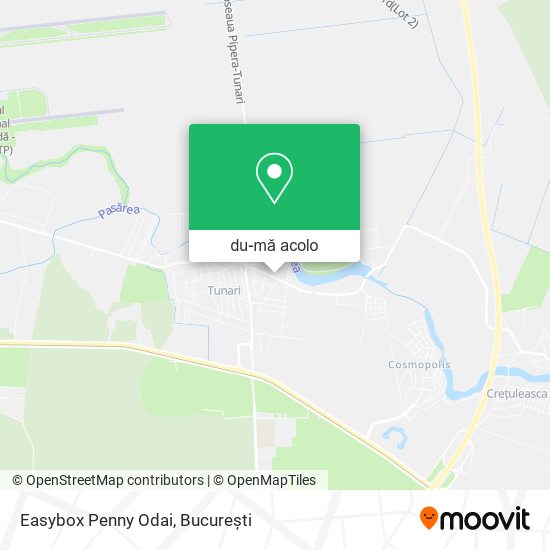 Hartă Easybox Penny Odai