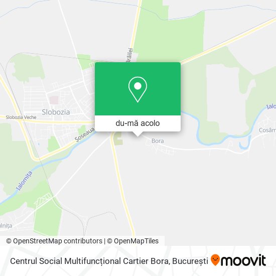 Hartă Centrul Social Multifuncțional Cartier Bora