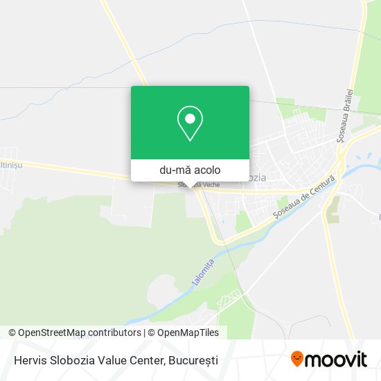 Hartă Hervis Slobozia Value Center