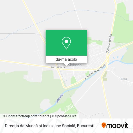 Hartă Direcția de Muncă și Incluziune Socială
