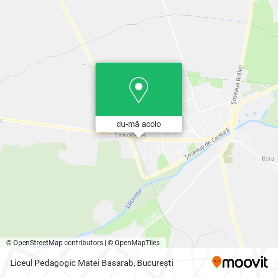 Hartă Liceul Pedagogic Matei Basarab