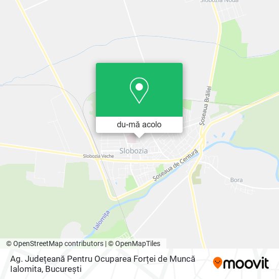 Hartă Ag. Județeană Pentru Ocuparea Forței de Muncă Ialomita
