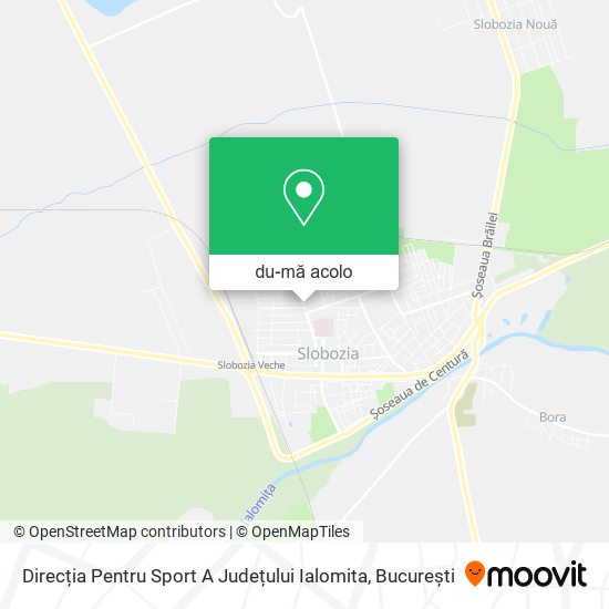 Hartă Direcția Pentru Sport A Județului Ialomita