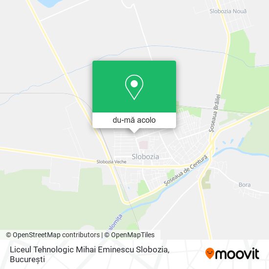 Hartă Liceul Tehnologic Mihai Eminescu Slobozia