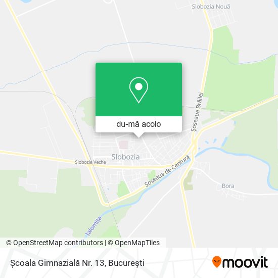 Hartă Școala Gimnazială Nr. 13