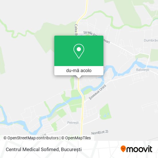 Hartă Centrul Medical Sofimed
