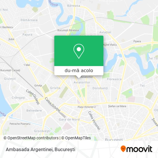 Hartă Ambasada Argentinei