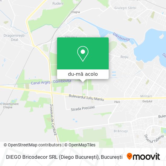 Hartă DIEGO Bricodecor SRL (Diego București)