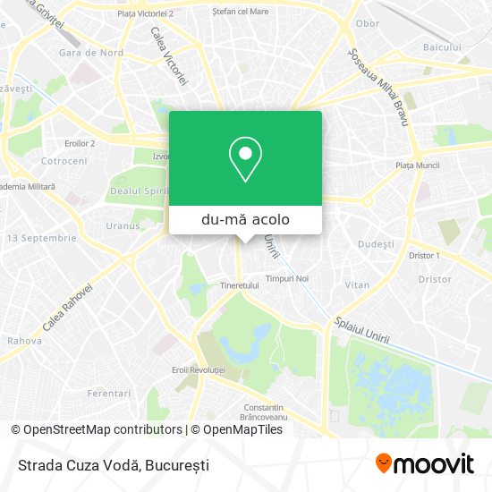 Hartă Strada Cuza Vodă