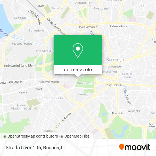 Hartă Strada Izvor 106