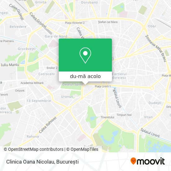 Hartă Clinica Oana Nicolau