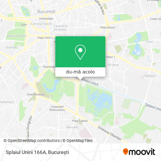 Hartă Splaiul Unirii 166A