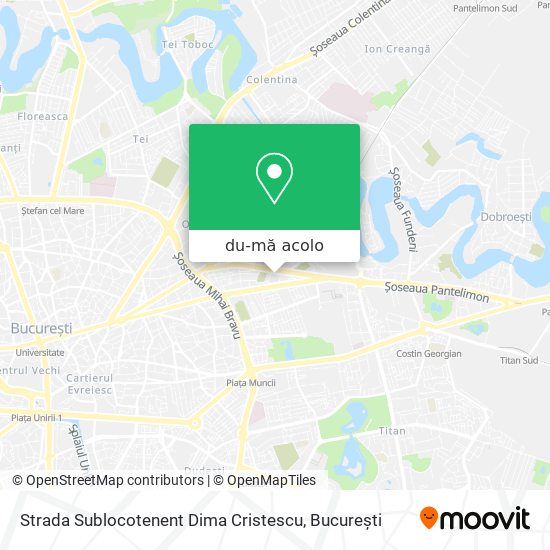 Hartă Strada Sublocotenent Dima Cristescu