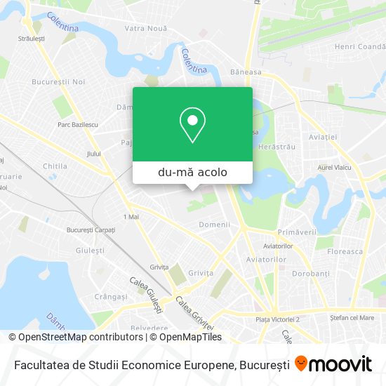 Hartă Facultatea de Studii Economice Europene