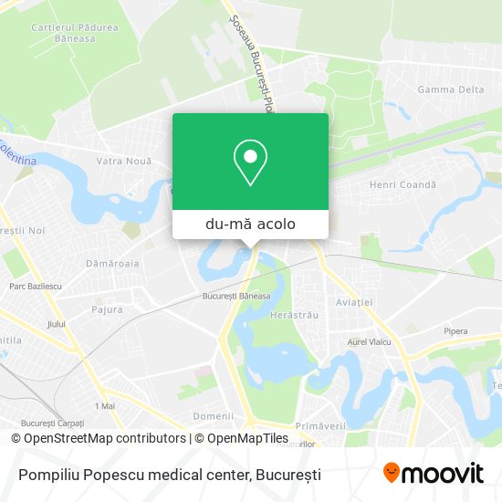 Hartă Pompiliu Popescu medical center