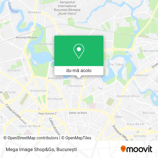 Hartă Mega Image Shop&Go