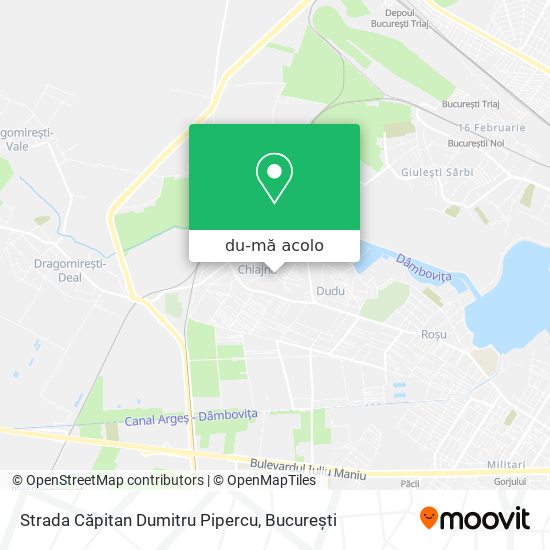 Hartă Strada Căpitan Dumitru Pipercu