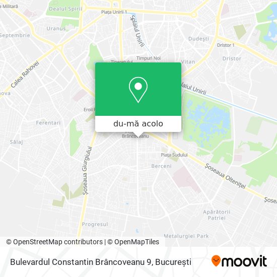 Hartă Bulevardul Constantin Brâncoveanu 9