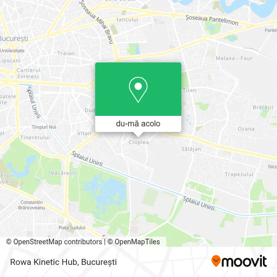 Hartă Rowa Kinetic Hub