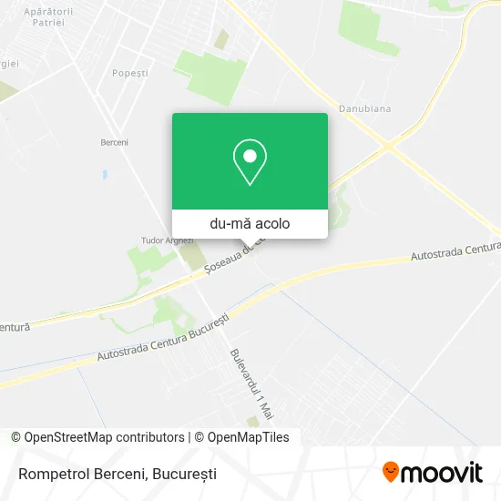 Hartă Rompetrol Berceni