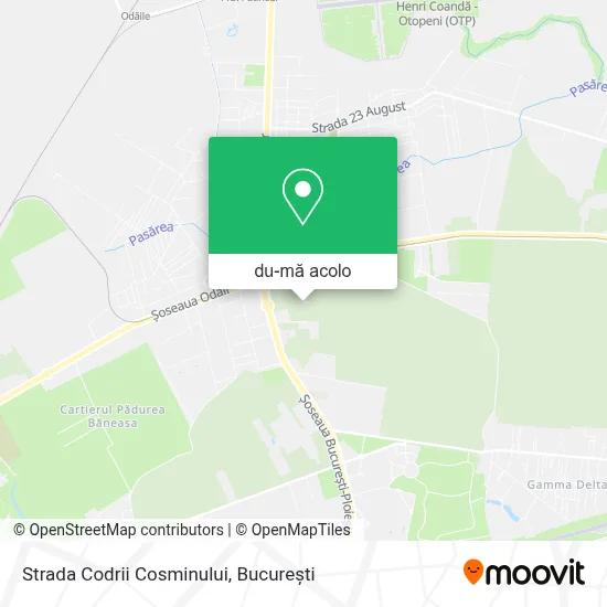 Hartă Strada Codrii Cosminului