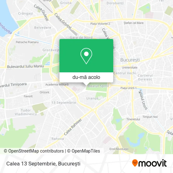 Hartă Calea 13 Septembrie