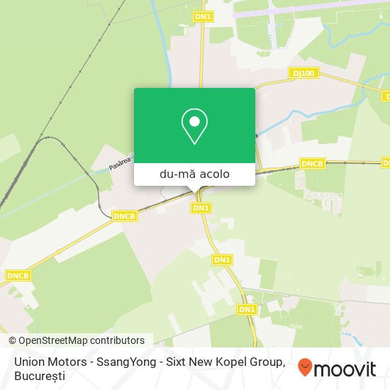Hartă Union Motors - SsangYong - Sixt New Kopel Group