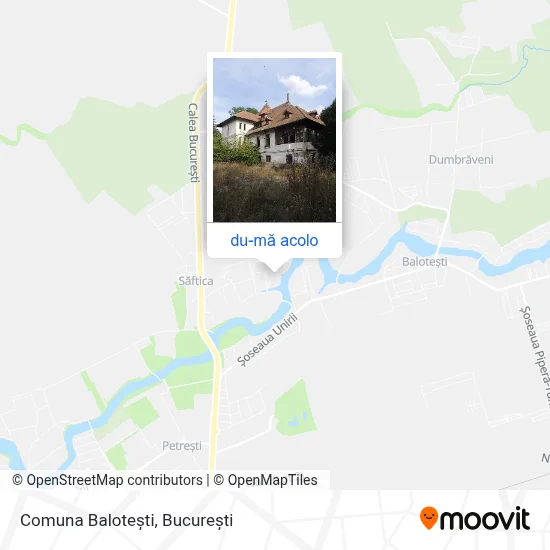 Hartă Comuna Balotești