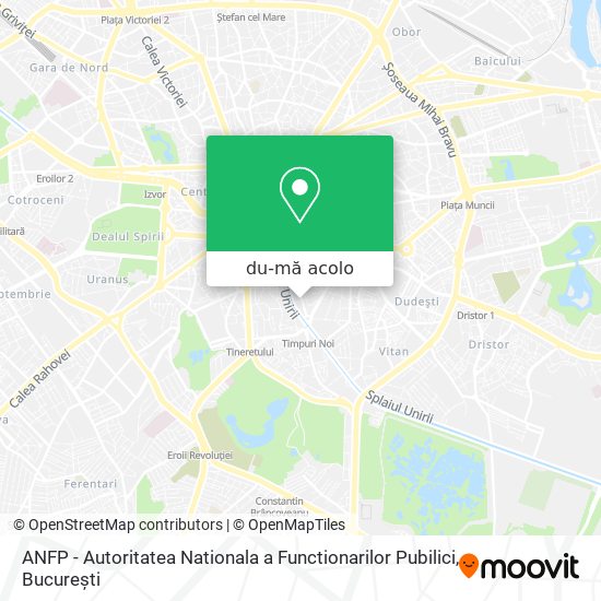 Hartă ANFP - Autoritatea Nationala a Functionarilor Pubilici