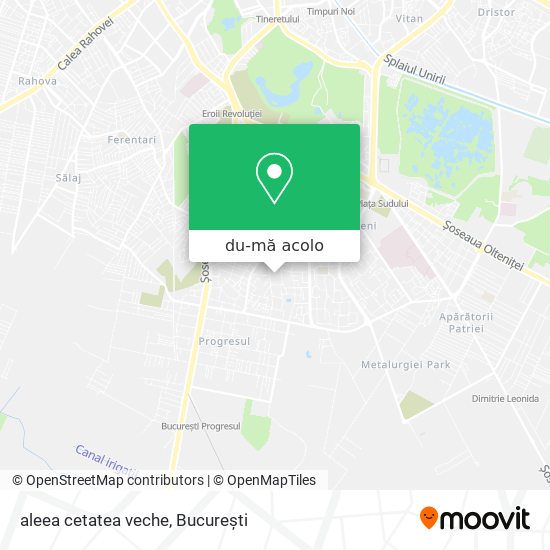 Hartă aleea cetatea veche