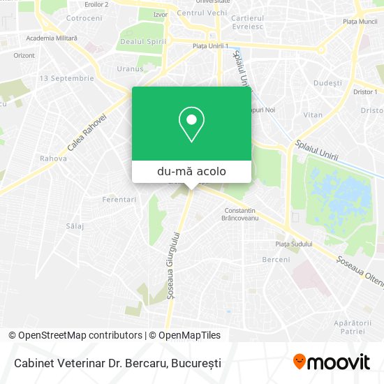 Hartă Cabinet Veterinar Dr. Bercaru