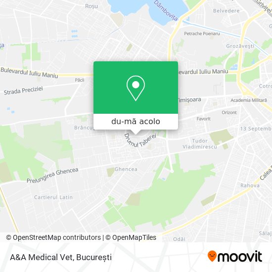 Hartă A&A Medical Vet