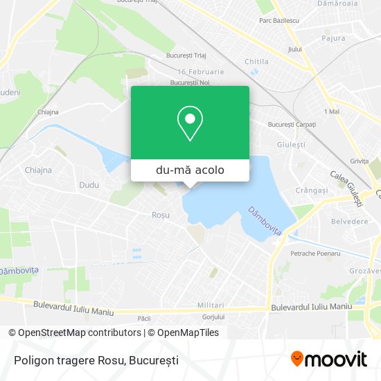 Hartă Poligon tragere Rosu