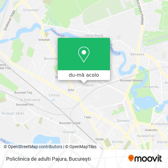 Hartă Policlinica de adulti Pajura