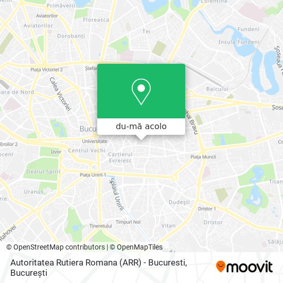 Hartă Autoritatea Rutiera Romana (ARR) - Bucuresti