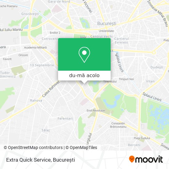 Hartă Extra Quick Service