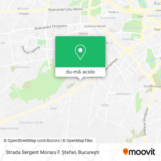 Hartă Strada Sergent Moraru F. Ștefan