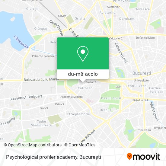 Hartă Psychological profiler academy