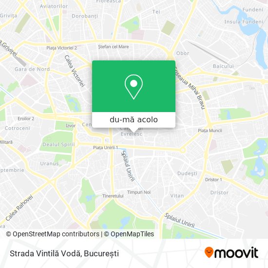 Hartă Strada Vintilă Vodă